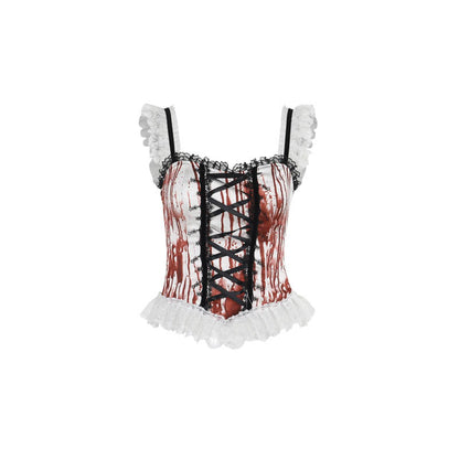 Blood Red Halloween Sexy Cami Top for Women