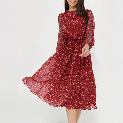 Floral Print Tie Waist Maxi Dress for Women