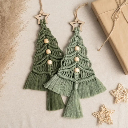 Simple Handmade Christmas Tree Hanging Ornament
