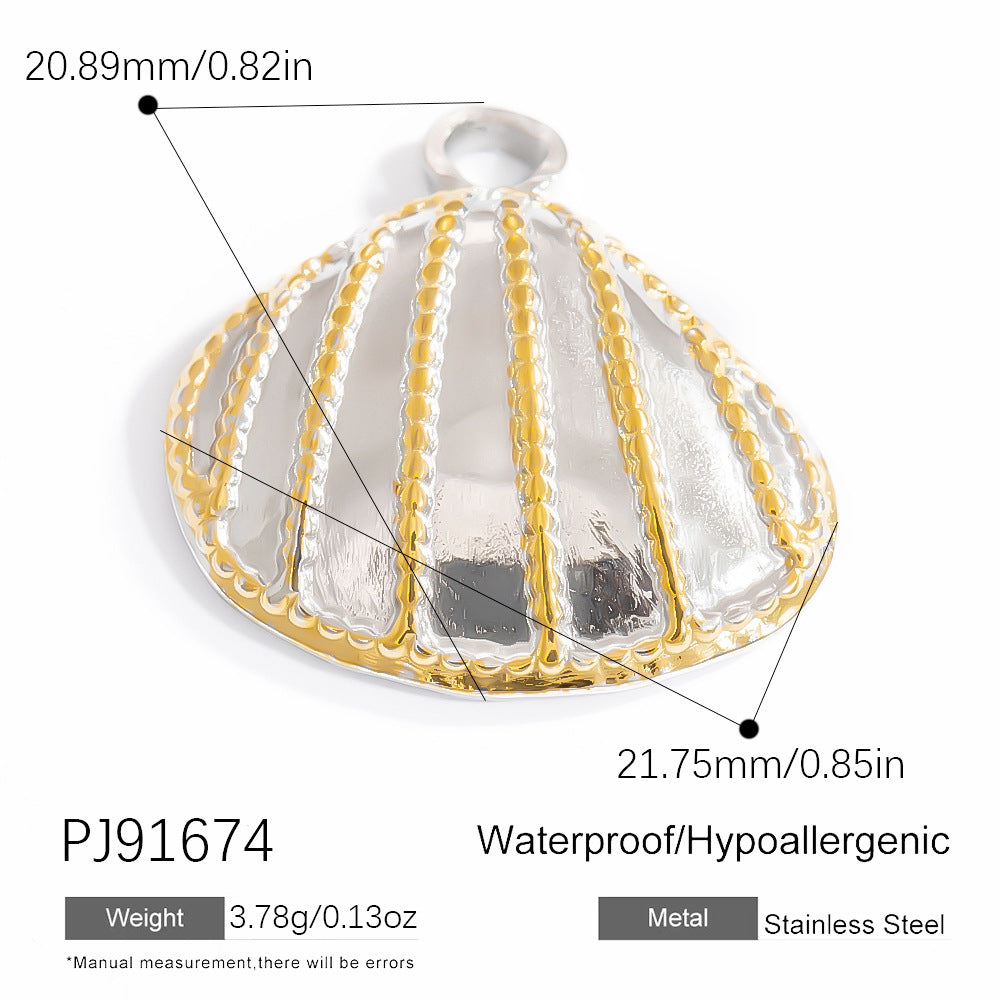 Heart Pendant Stainless Steel Necklace Trendy DIY Jewelry Accessories