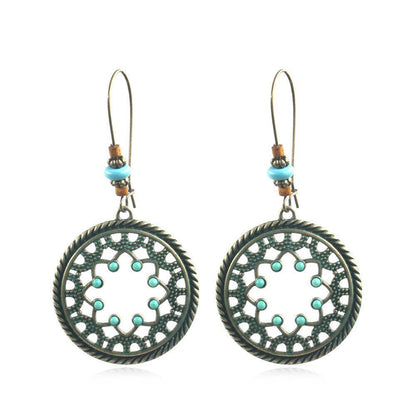 Bohemian Hippie Style Statement Dangle Earrings