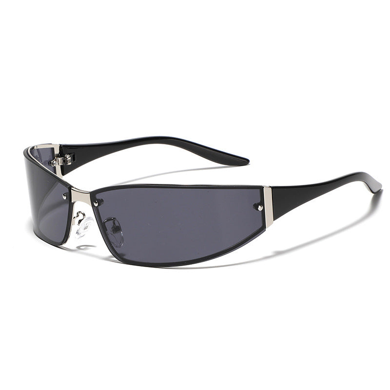 Punk Vintage Leopard Print Sunglasses