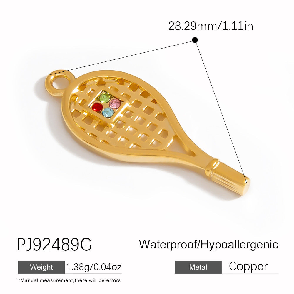 Stainless Steel DIY Sports Jewelry Accessories Keychain Pendant