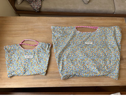 Large Capacity Floral Shopping Bag, Eco-Friendly Tote