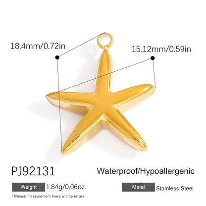 DIY Gradient Butterfly Flower Stainless Steel Pendants