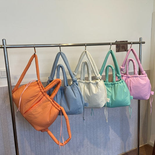 Large Capacity Nylon Tote Bag Stylish Casual Shoulder Bag