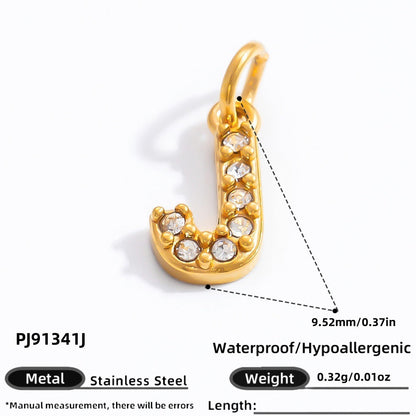 DIY Letter Pendant Necklace and Bracelet Set Stainless Steel Accessories