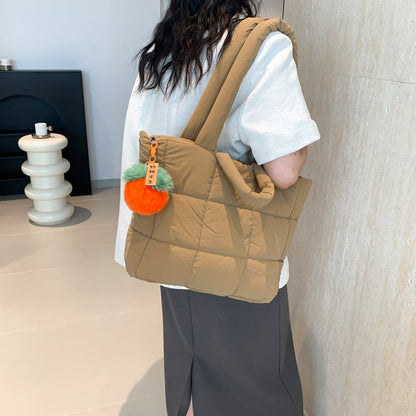 New Large Capacity Nylon Tote Bag Stylish Casual Handbag