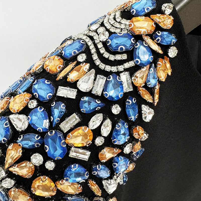 Beaded Embellished Long Sleeve Dress