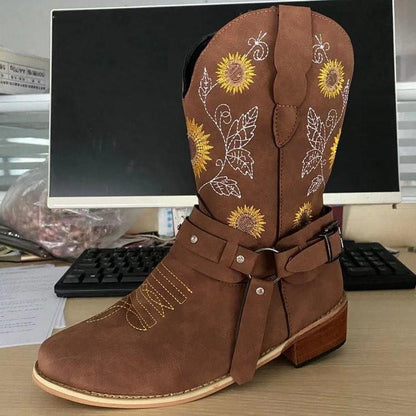 Big Size Thick Heel  Short Boot Joker High Heel Martin Boot