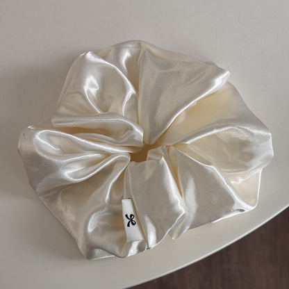 Elegant Elastic Band Satin Solid Color Scrunchies
