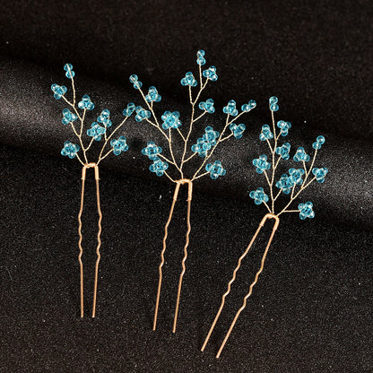 Handmade Pearl Hair Pins U-Shaped Hair Forks Wedding Party Accessories