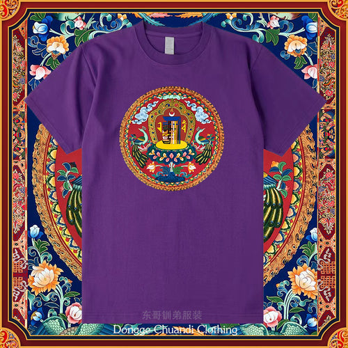 Ten Free Charms Wheel Short Sleeved Men'S/Women'S New Sportswear, Half Sleeved High-End Pure Cotton Couple T-Shirt