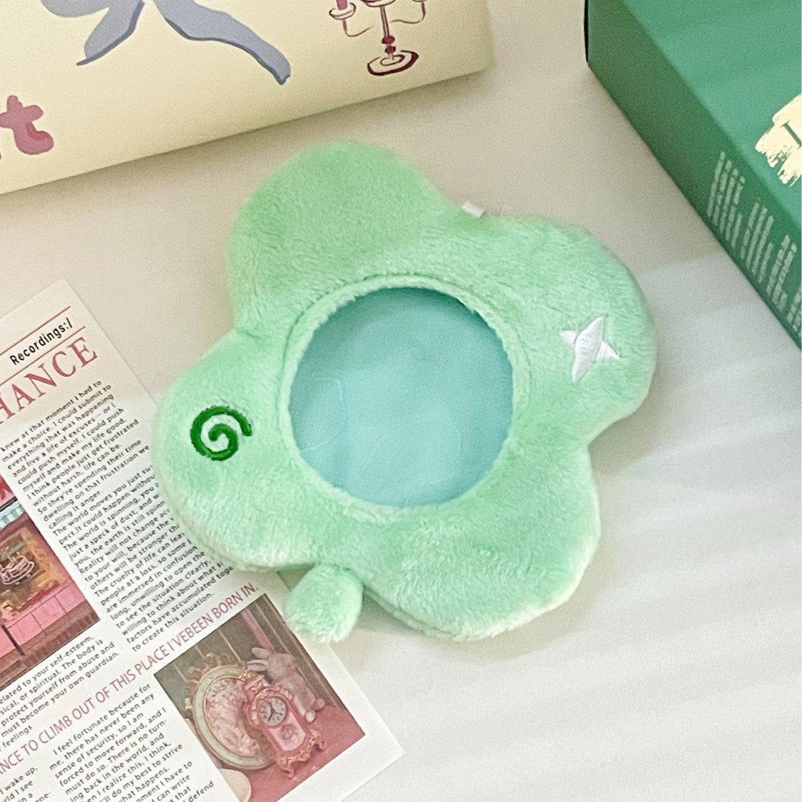 Anime Plush Card Holder Keychain Cute Mini Bag