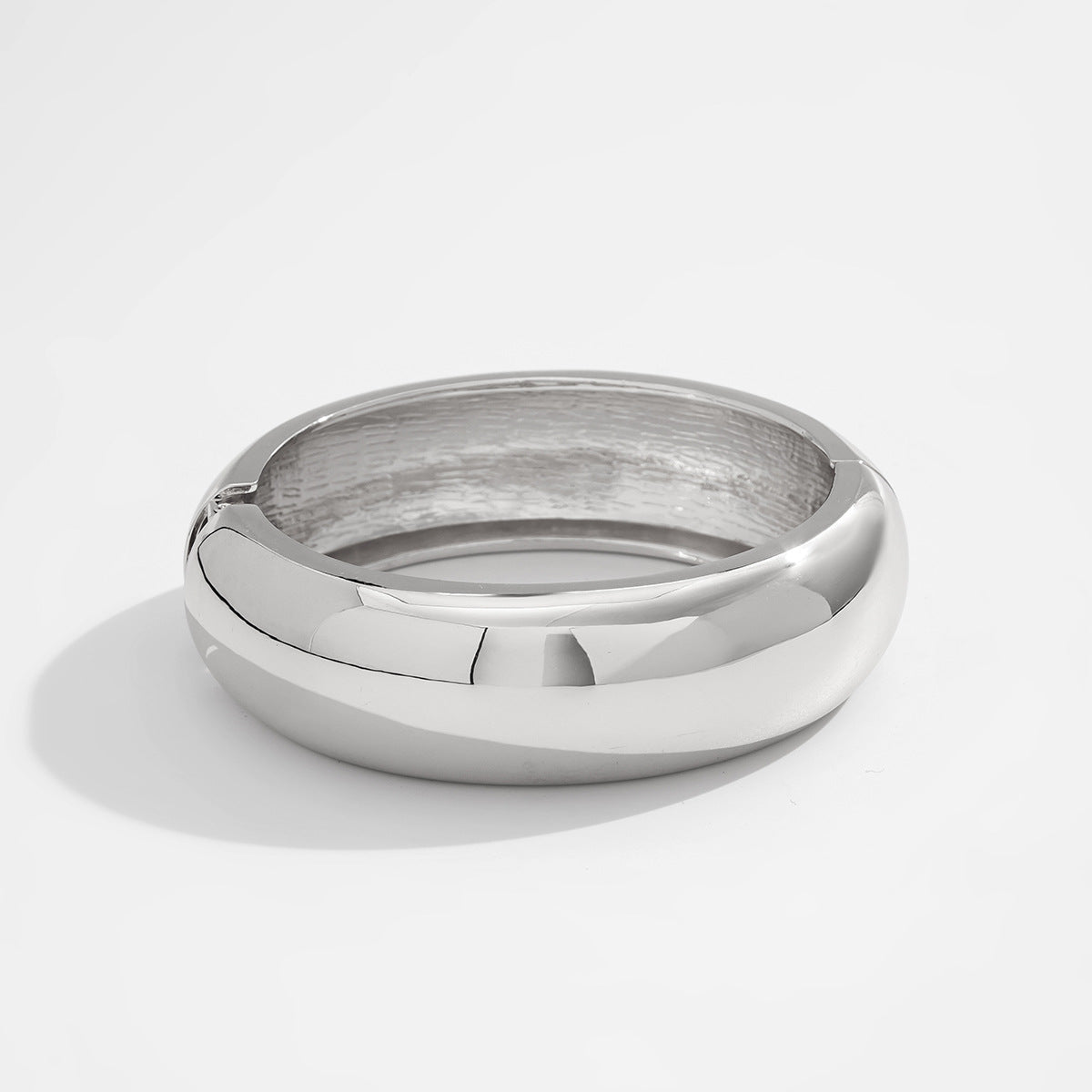 Artistic Curved Edge Alloy Bracelet Set with Irregular Design
