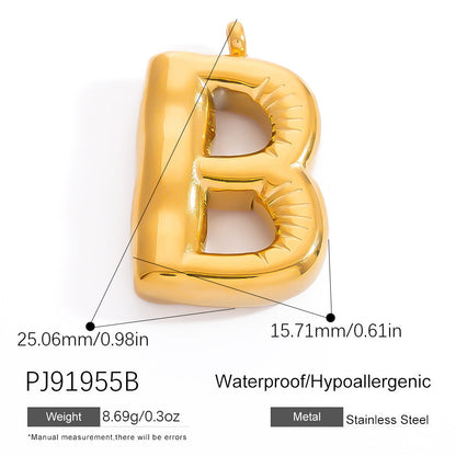 Stylish Stainless Steel Letter Pendant Jewelry