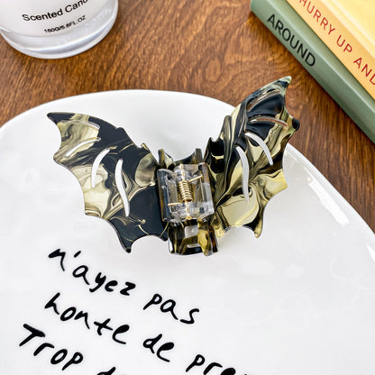 Gothic Halloween Bat Colorful Hair Claw