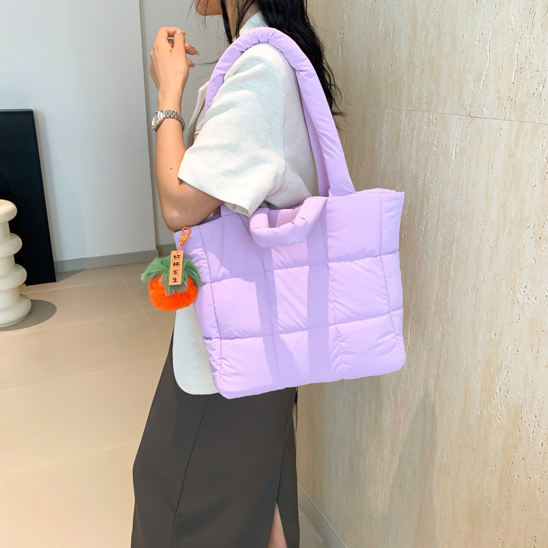 New Large Capacity Nylon Tote Bag Stylish Casual Handbag