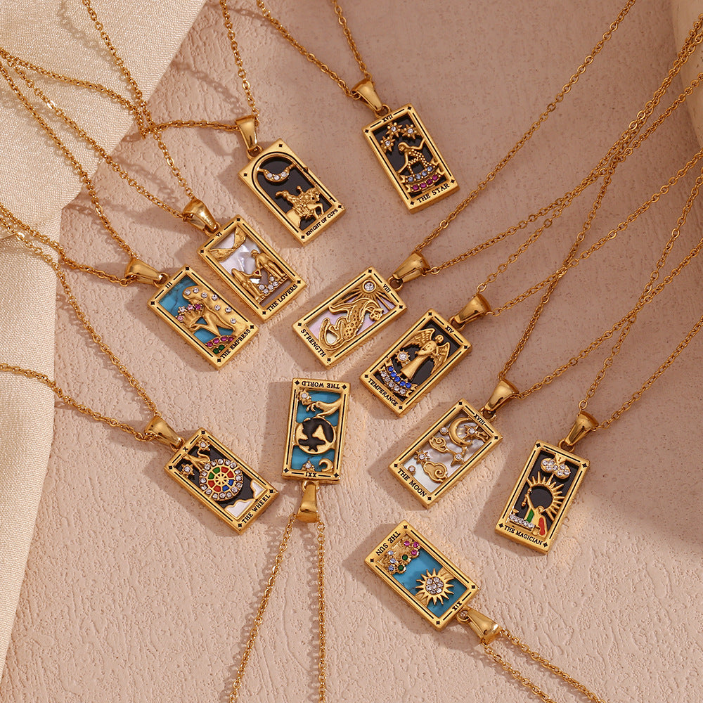 2+ Vintage Zircon Pendant Necklaces