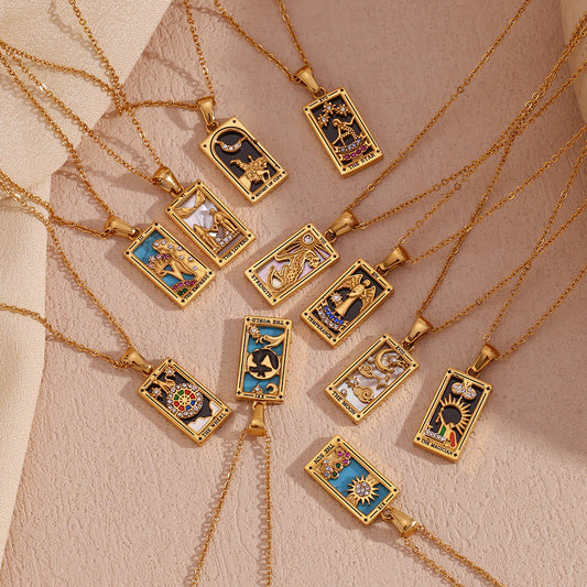 2+ Vintage Zircon Pendant Necklaces