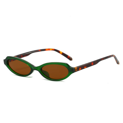 Trendy Oval Sunglasses Non-Polarized UV400 Protection for Fashion and Outdoor Activities