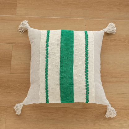 Minimalist Christmas Jacquard Tassel Cushion Covers