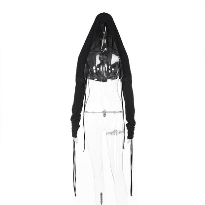 Witch's Hooded Dress Sexy Backless Long Maxi Dress