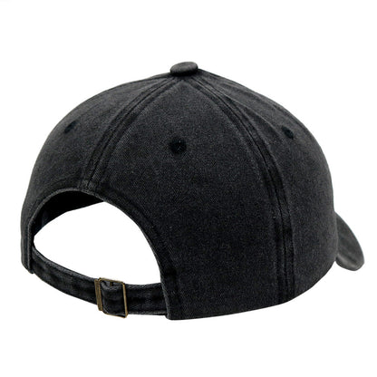 Vintage Washed Letter Embroidered Baseball Cap