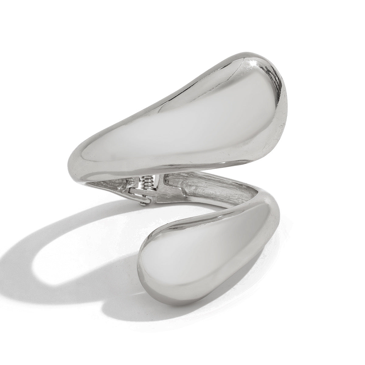 Trendy Ins Style Metal Droplet Cuff Bracelet for Women