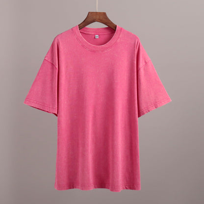 Washed Cotton Relaxed Fit Short Sleeve T-Shirt