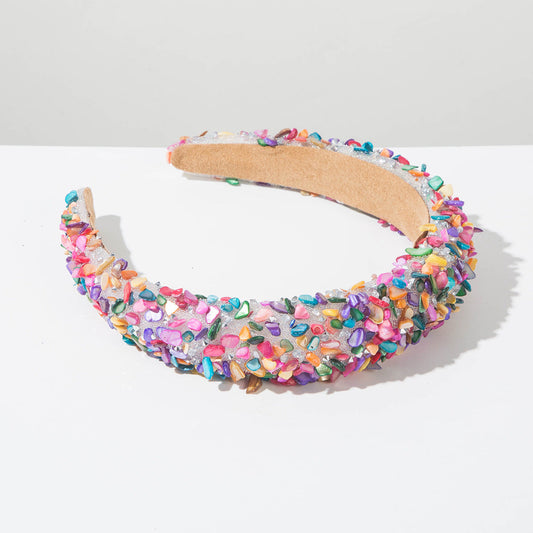 Exaggerated Baroque Style Colorful Crystal Headband Hair Accessories
