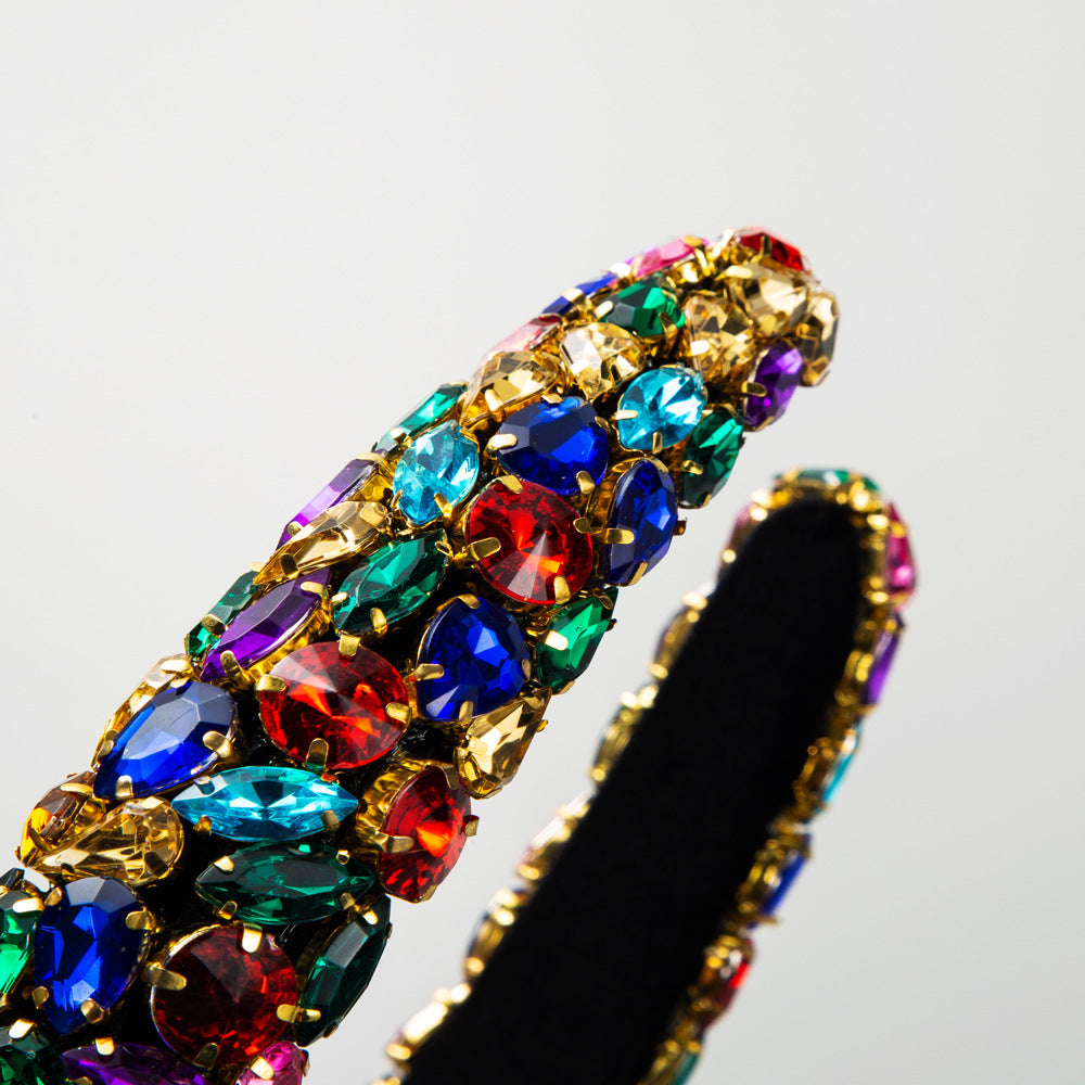 Women's Rhinestone Baroque Headband Festival Hair Accessory