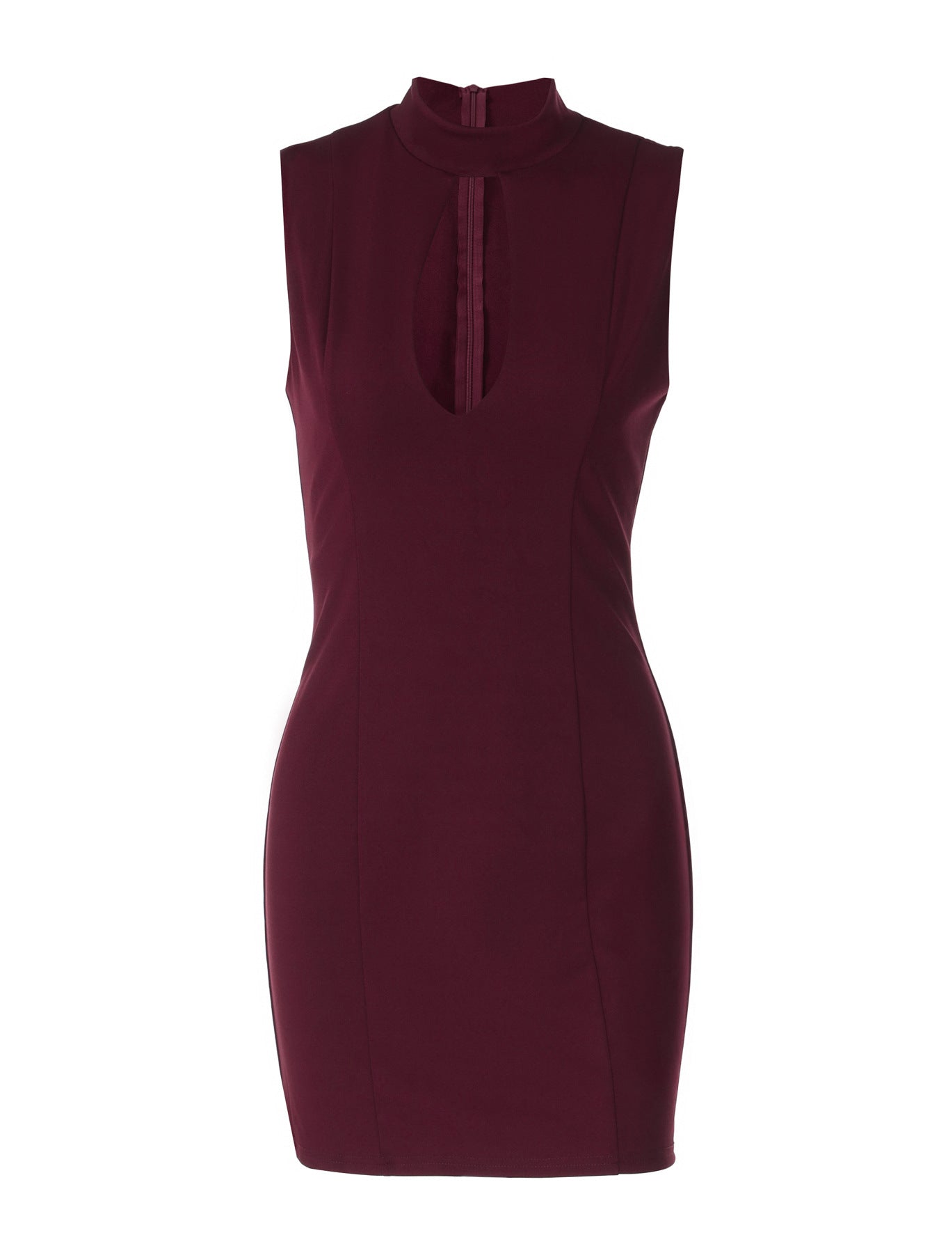Sexy Cut-Out Bodycon Dress with Back Zipper