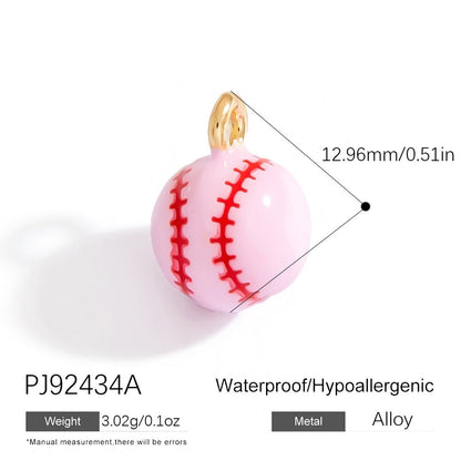 Stainless Steel DIY Sports Jewelry Accessories Keychain Pendant