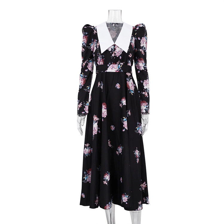 Elegant Floral Maxi Dress Slim Fit for Casual and Party