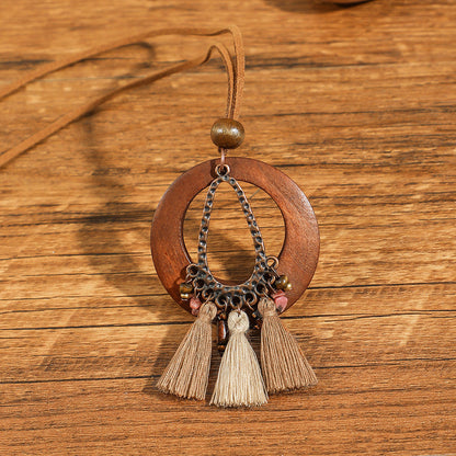 Bohemian Floral Shell Necklace Vintage Style Accessories