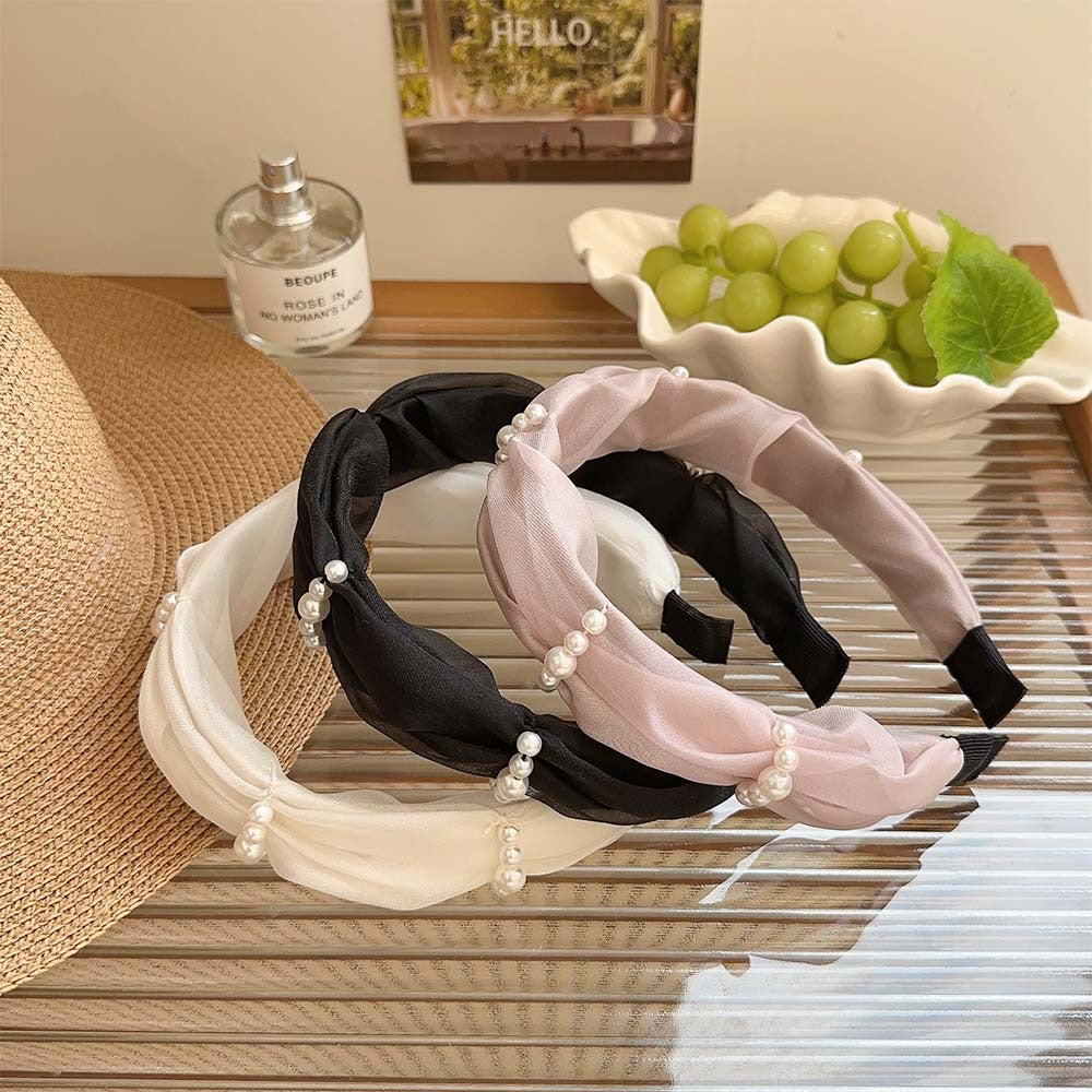 Pearl Braided Mesh Sweet Headbands