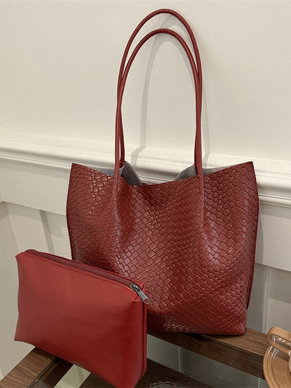 Fashionable Two-Piece Shoulder Bag Set Stylish Tote Bag for Women