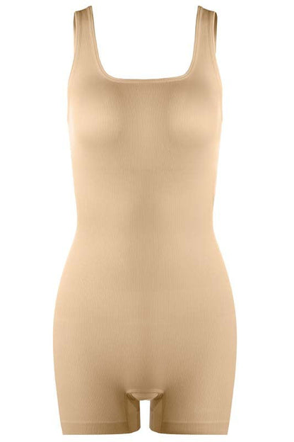 Seamless High-Waisted Bodysuit For Curvy Women