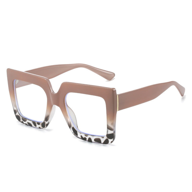 Fashionable Large Frame Blue Light Blocking Glasses for Women