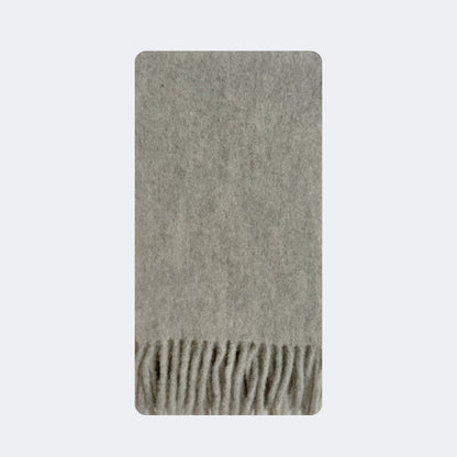 Alpaca Wool Blend Scarf for Women Soft Solid Color Winter Accessory