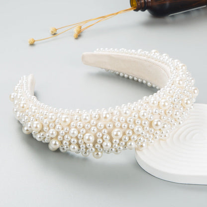 Baroque Pearl Headband Handmade Cute Hair Accessory