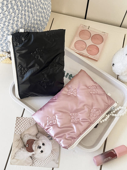 Butterfly Knot Coin Purse Portable Earphone Storage Bag