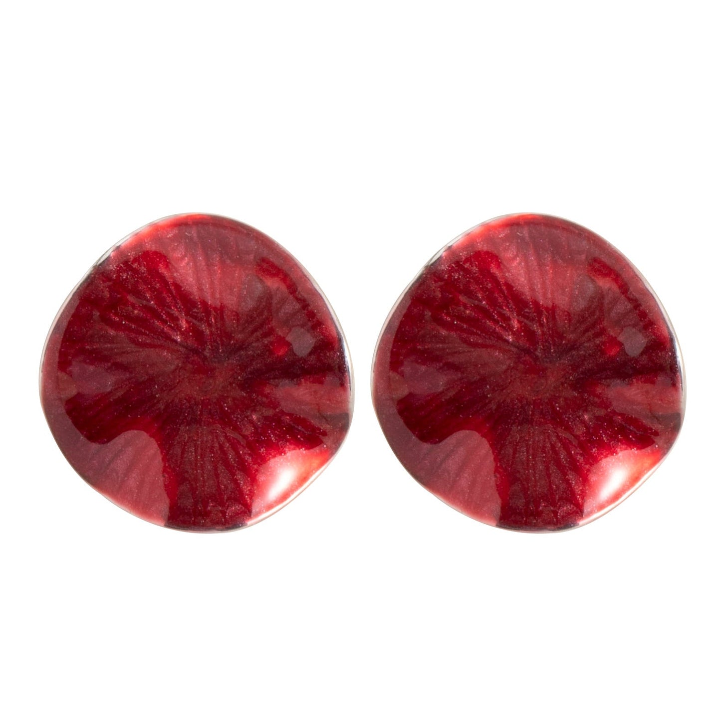 Geometric Enamel Drop Earrings Elegant Zinc Alloy