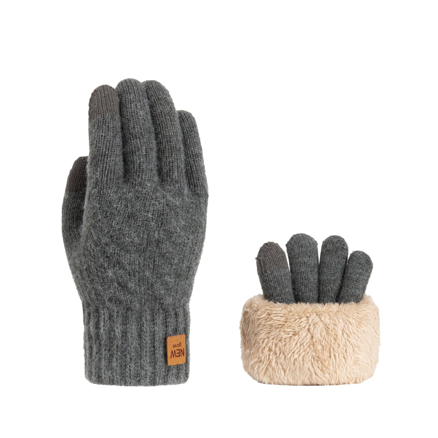 Winter Warm Knitted Touchscreen Gloves for Women