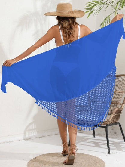 Women'S Chiffon Fringe Beach Skirt Stylish Casual Dress