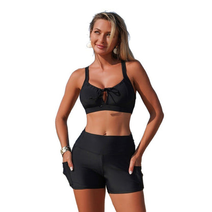 Women'S Stylish Two-Piece Swimsuit With Pockets