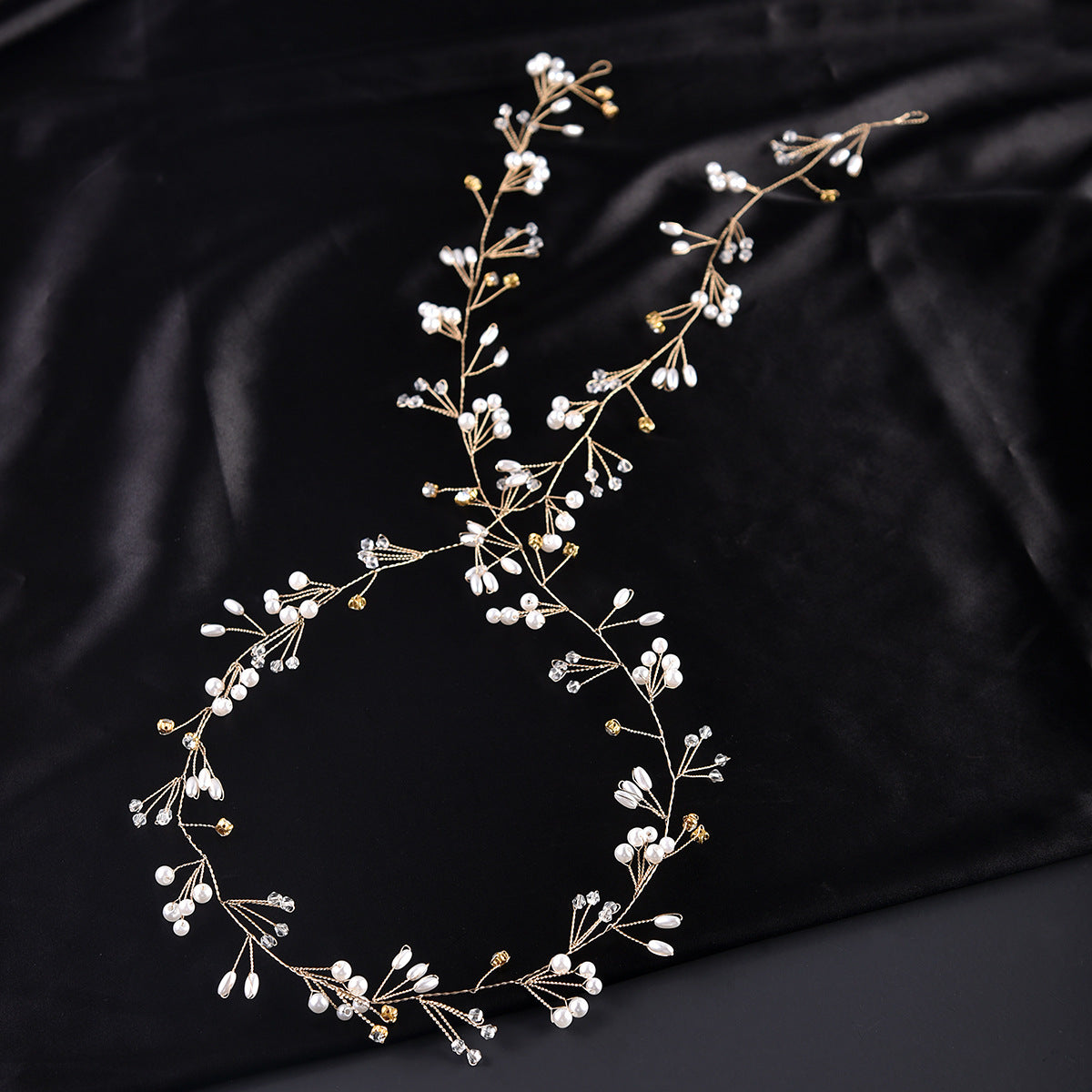 Handcrafted Pearl Headband Bridal Wedding Accessory