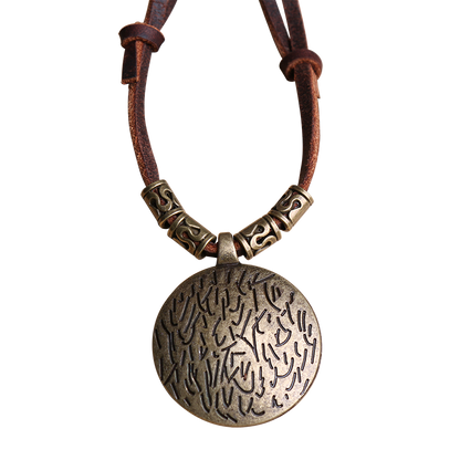 Ethnic Style Retro Round Twelve Zodiac Sweater Chain Art Versatile Necklace Pendant Fashion Pendant Accessories