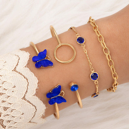 Vintage Geometric Twist Alloy Bracelet For Women